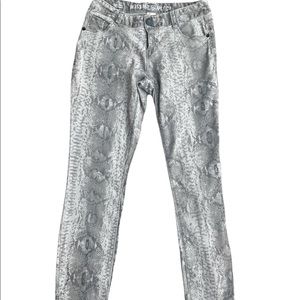 Mossimo Supply Co skinny snakeskin print jeans